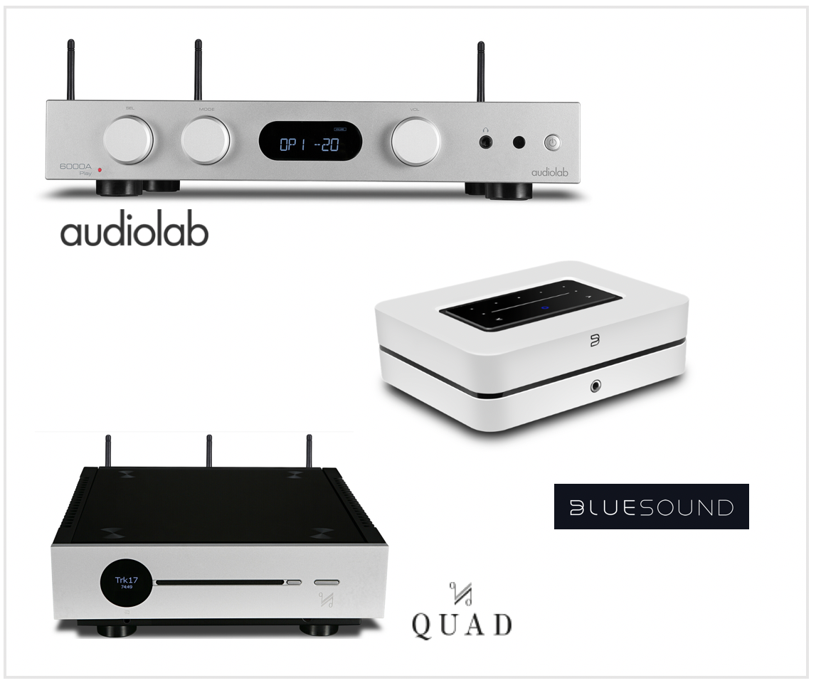 © Bluesound, audiolab, QUAD
